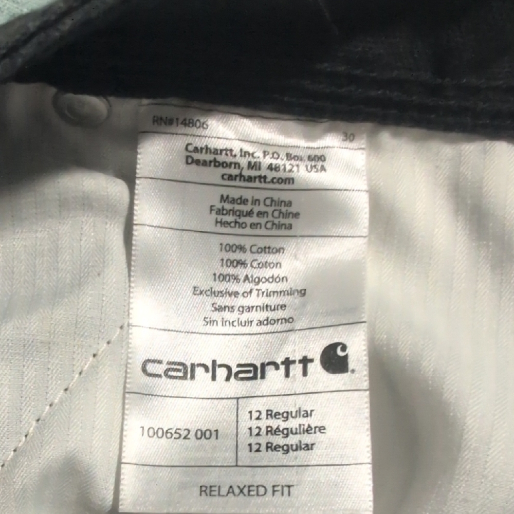 Carhartt Black Relaxed Fit Pants - Picture 4 of 11